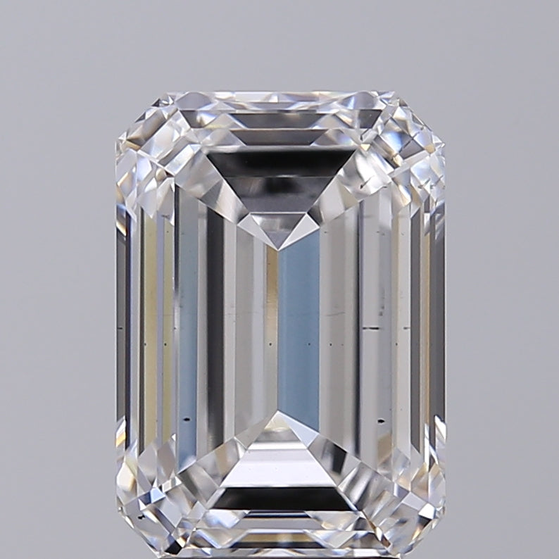 IGI Certified 2.02 CT Emerald Cut Lab Grown Diamond, D VVS2