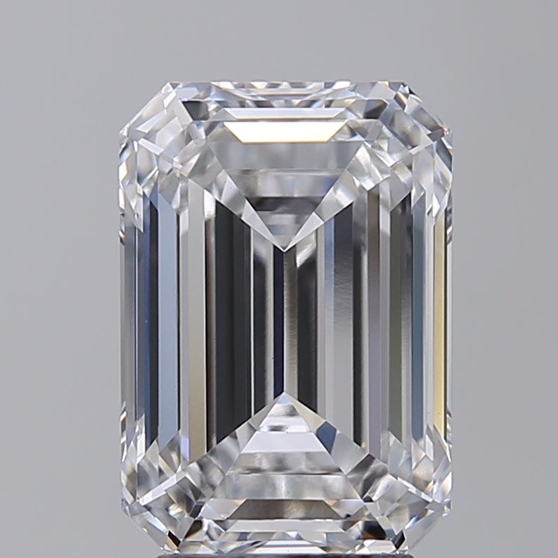 IGI Certified 4.41 CT Emerald Cut Lab Grown Diamond, E Color, VS1 Clarity
