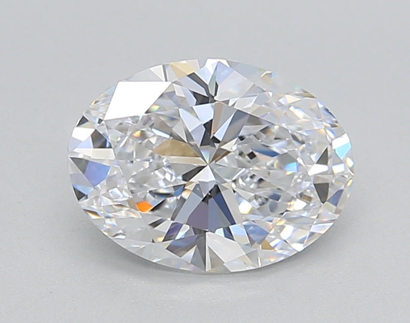IGI Certified Oval Lab Grown Diamond: 1.50 CT, D Color, VVS2 Clarity