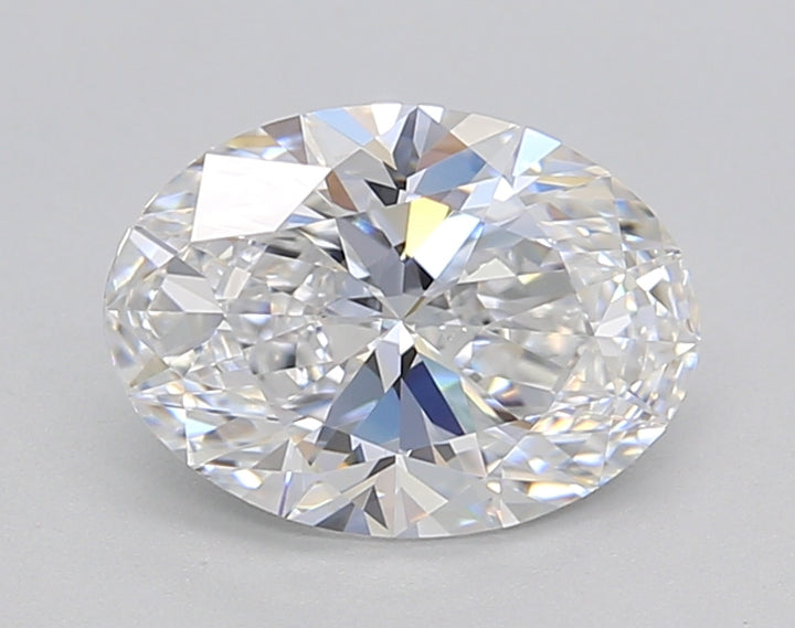 IGI Certified Oval Lab Grown Diamond: 1.50 CT, D Color, VVS2 Clarity