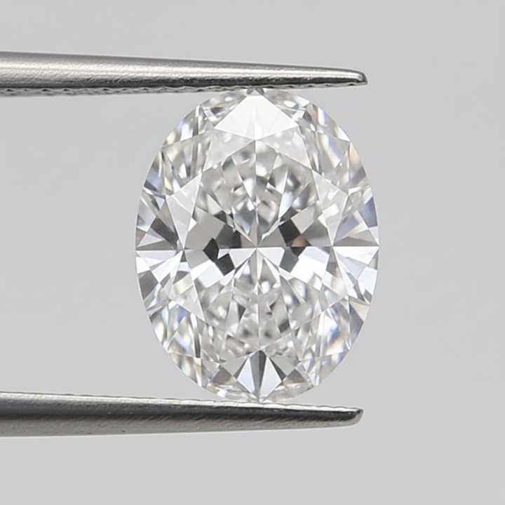 0,99 karaat ovale lab-grown diamant, VS2/D