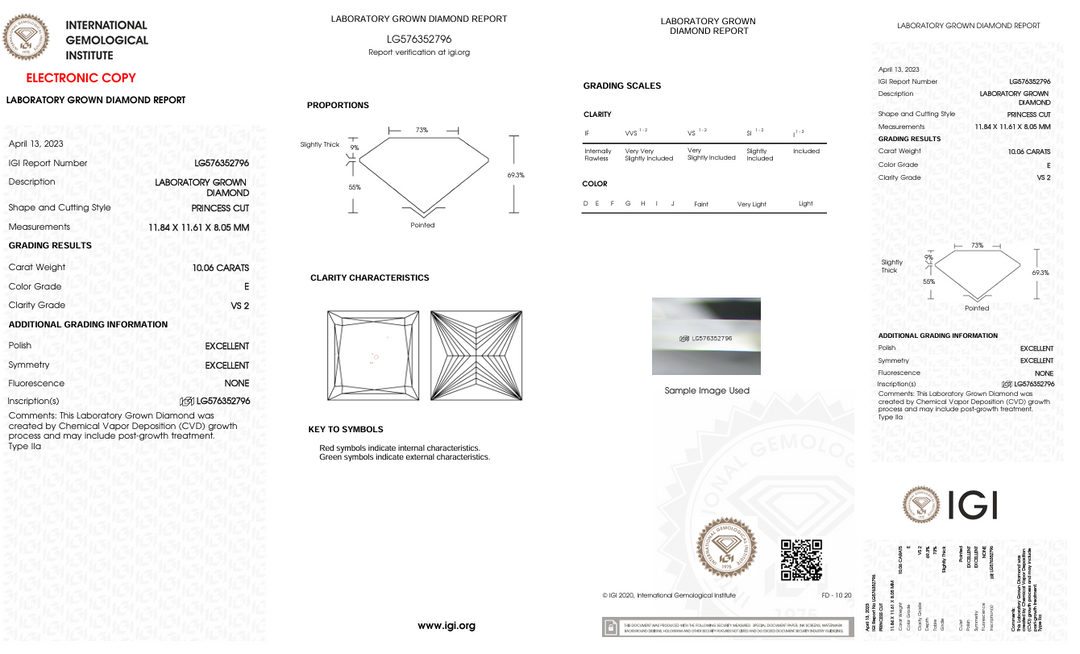 10.06 Ct e Color vs2 Crinces