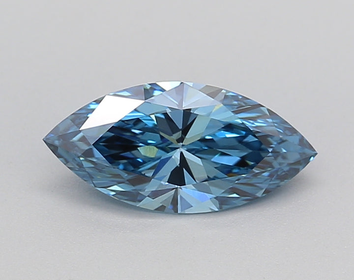 0.9 CT Fancy Fancy Blue Color VS1 Marquise Cut Croom -bold -busted - IGI Certified