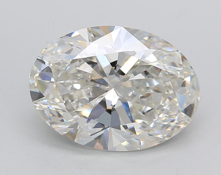 3.53 CT H Color VS1 Oval Cut Back -bolly Diamond - IGI معتمد