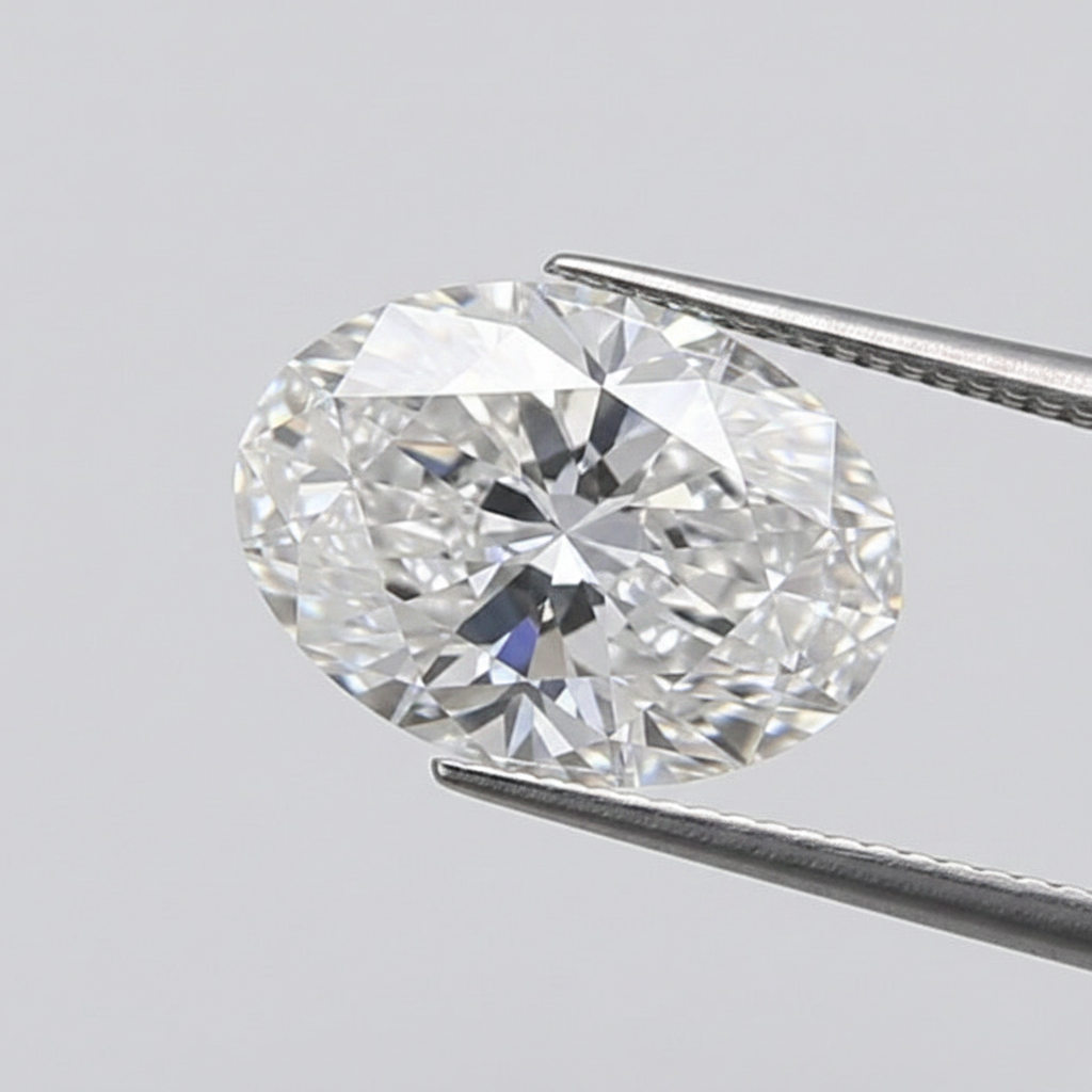 1,19 karaat ovaal geslepen laboratoriumdiamant, VS1/D