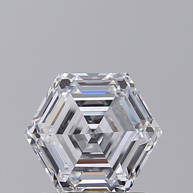 1.54 ct d color vvs1 hexagonal cut blucted diamond - GIA Certified