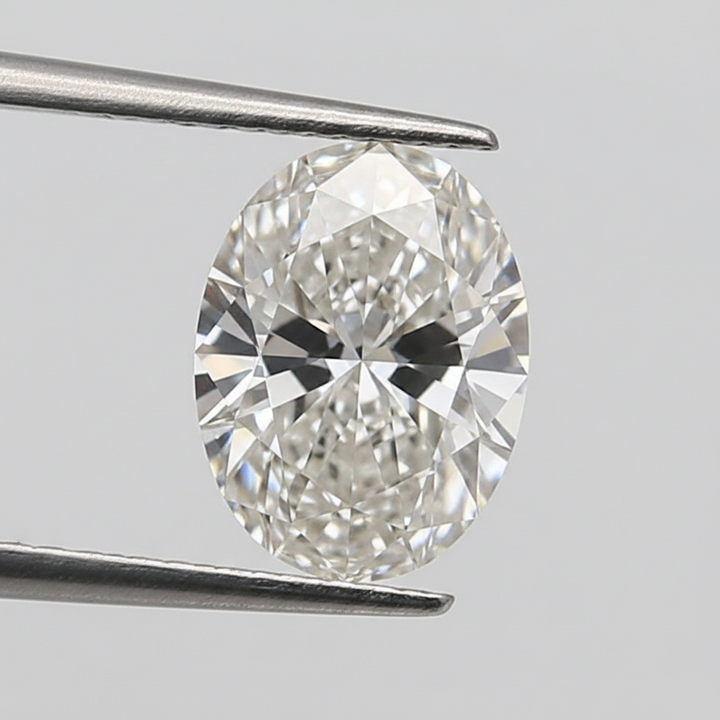 1,05 karaat ovaal geslepen laboratoriumdiamant, VS1/H