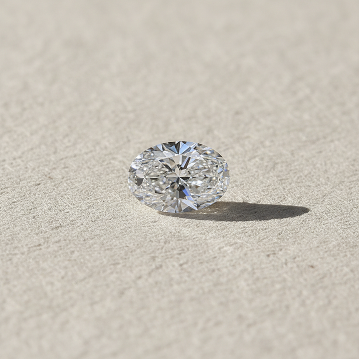 1.18 Carat Oval Cut Lab Grown Diamond, VS2/E