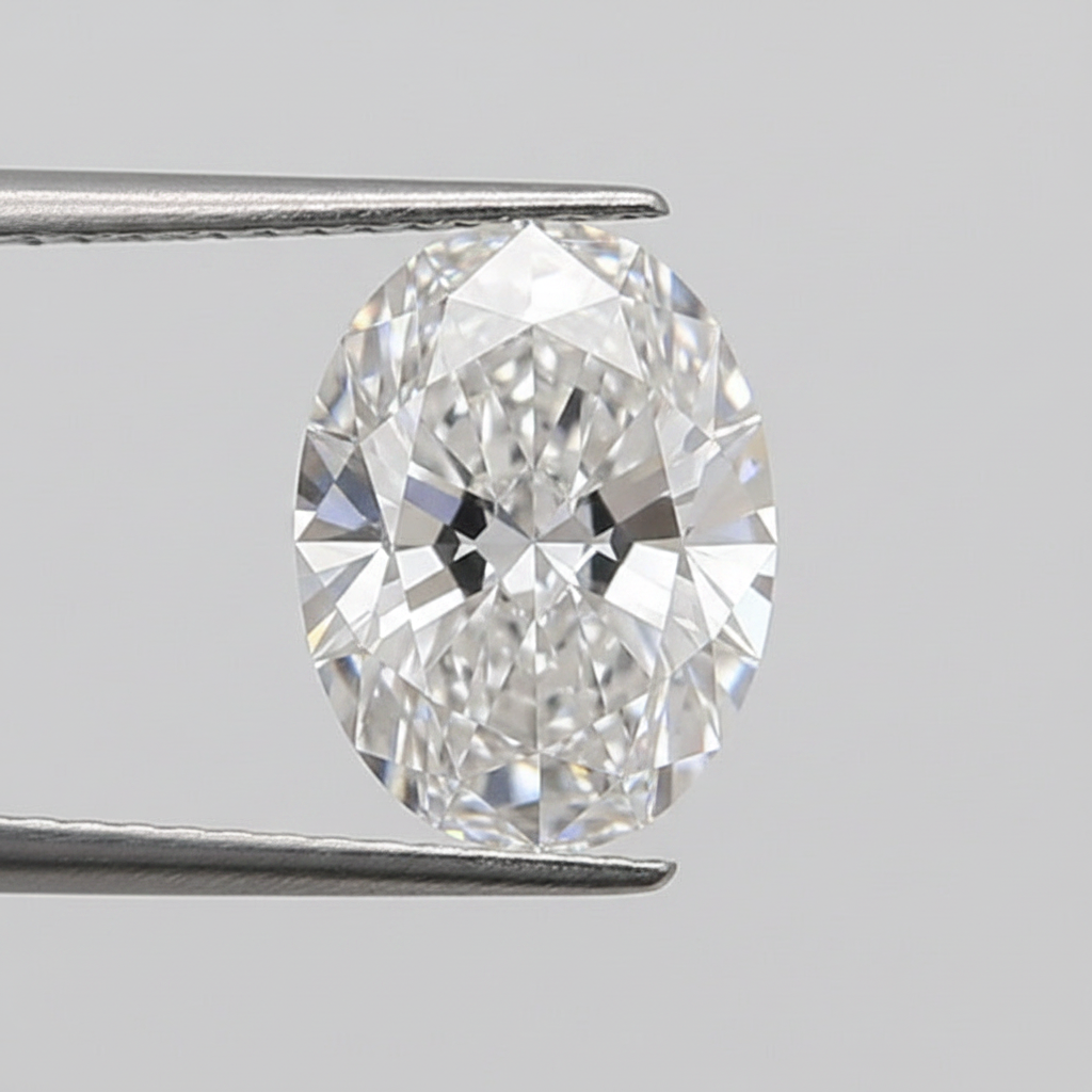 1.18 Carat Oval Cut Lab Grown Diamond, VS2/E