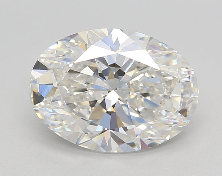 3.02 CT E COLOR VS1 OVAL CUT PRACKNED Diamond - IGI معتمد