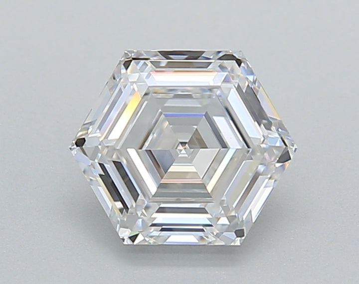 1.11 CT D Färg VVS2 Hexagonal Cut Lab -odlad diamant - IGI -certifierad