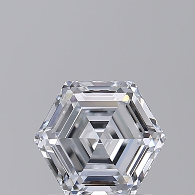 1.07 CT E Färg VVS2 Hexagonal Cut Lab -odlad diamant - IGI -certifierad