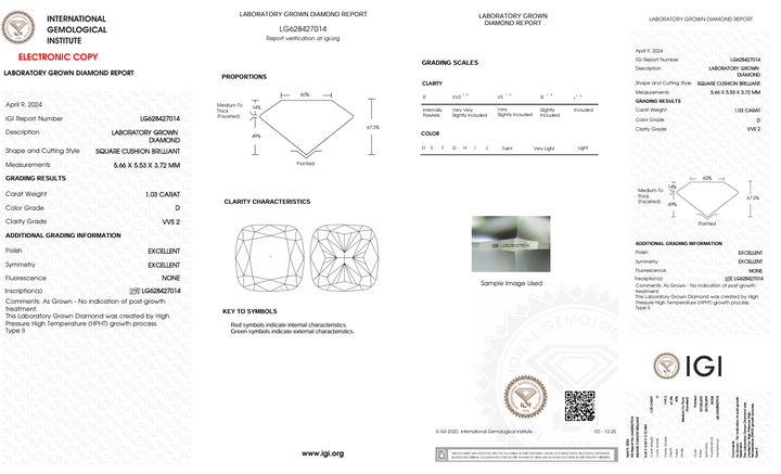 1.03 CT D Farge VVS2 Pute