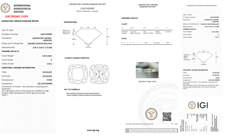 1.08 CT D Farge VVS2 Pute