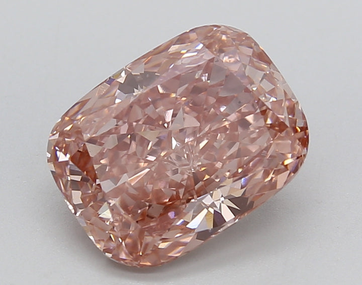 3.29 CT Fancy Brownish Pink Color VS2 Long Cushion Cut Cut -bold -bolling - IGI معتمد