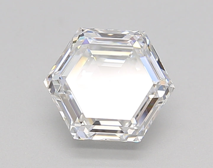 1.1 CT D Färg VVS2 Hexagonal Cut Lab -odlad diamant - IGI -certifierad