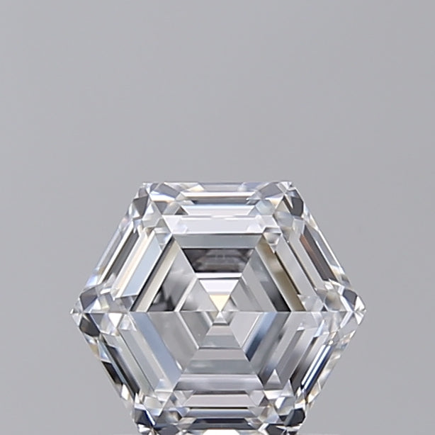 1.05 CT D Color VS1 Hexagonal Cut Lab -odlad diamant - IGI -certifierad