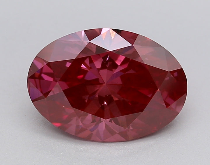 2.2 CT Fancy Deep Pink Color VS2 OVAL CUT PRACKNED Diamond - VARIETION