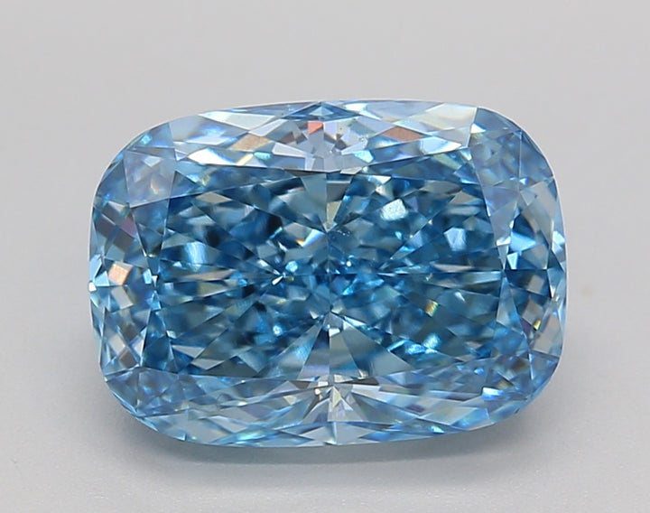 3.2 CT Fancy Blue Blue Color VS1 Long Cushion Cut Cut -bold -bolling - IGI معتمد