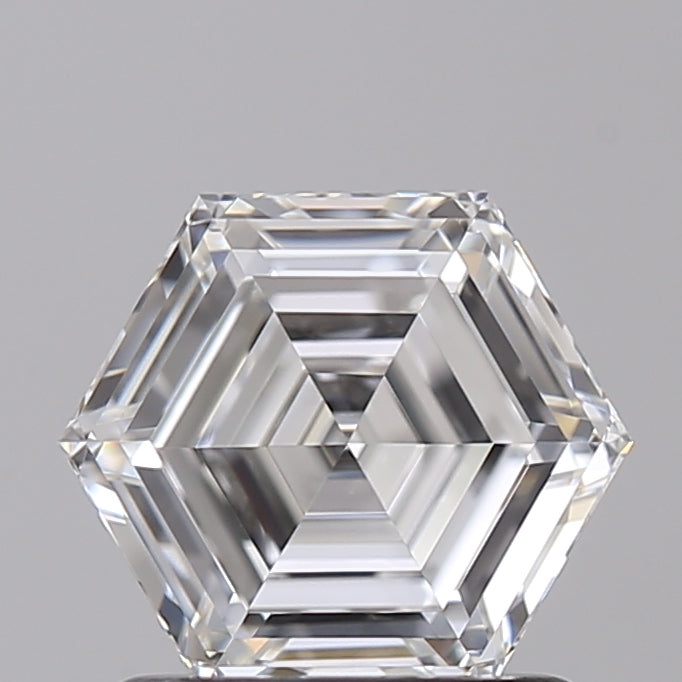 1,02 ct f Farb VVS2 Sechseckalal Cut Labor gewachsen Diamant - Variation zertifiziert