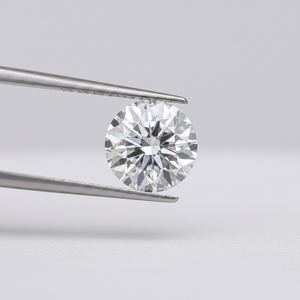 0.30 Carat E VS1 Round Lab Grown Diamond with Excellent Cut IGI Certified