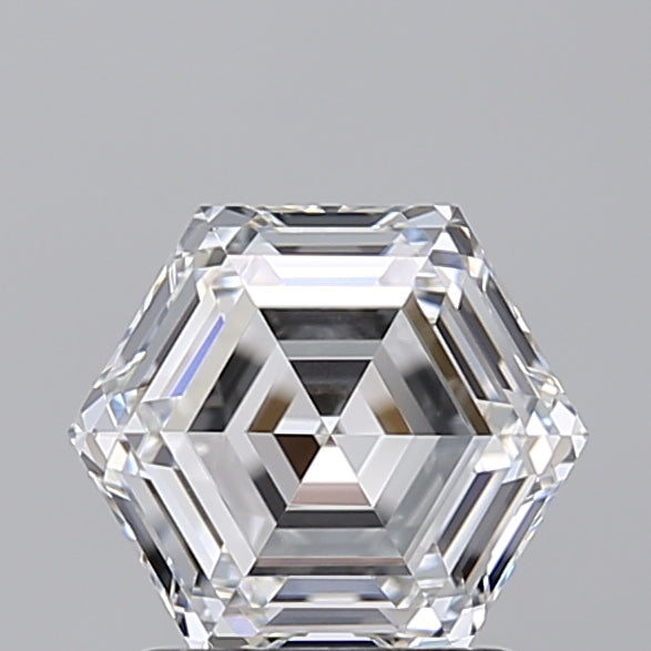 1.52 CT E Färg VVS2 Hexagonal Cut Lab -odlad diamant - Variation Certified