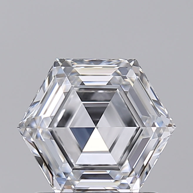 1.02 ct e color vs1 hexagonal cut blucned diamond - variation regaled