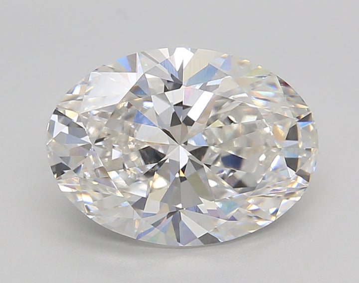 3.02 CT F COLOR VVS2 OVAL CUT PRAMENTING Diamond - IGI معتمد