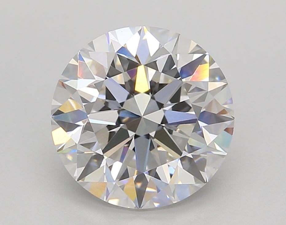 3.01 CT F COLOR VVS2 Round Cut Cut -bold -bolly - IGI Certified