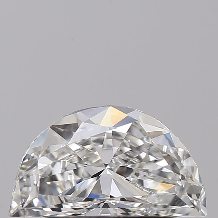 0.9 CT E Color VS1 Half Moon Cut Lab-Group Diamond - تم اعتماد الاختلاف