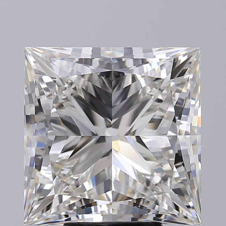 Princess-cut 7.10 ct. CVD diamond from IGI Certified lab, G color, VS1 clarity.