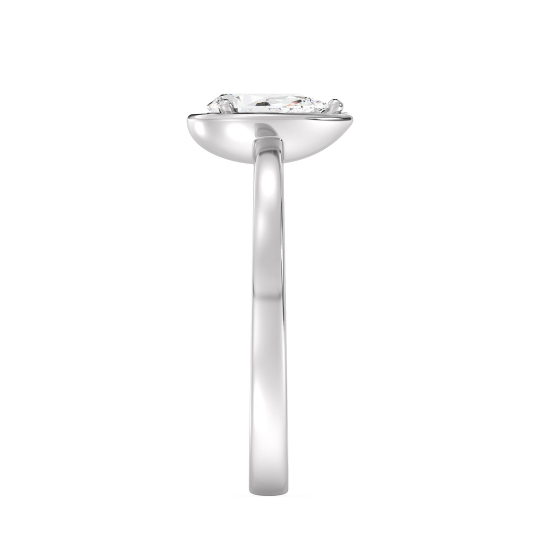 0.50 ct Pear-cut Solitaire Ring
