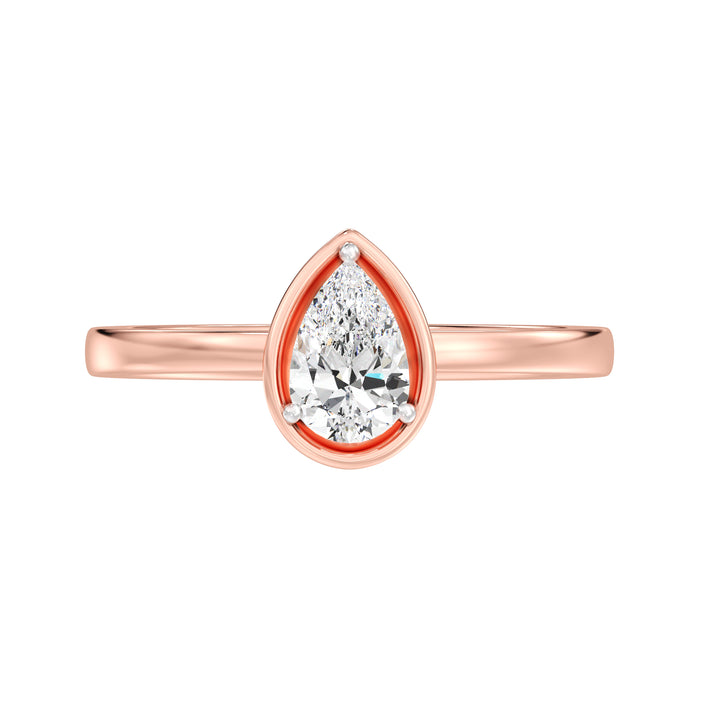 0.50 ct Pear-cut Solitaire Ring