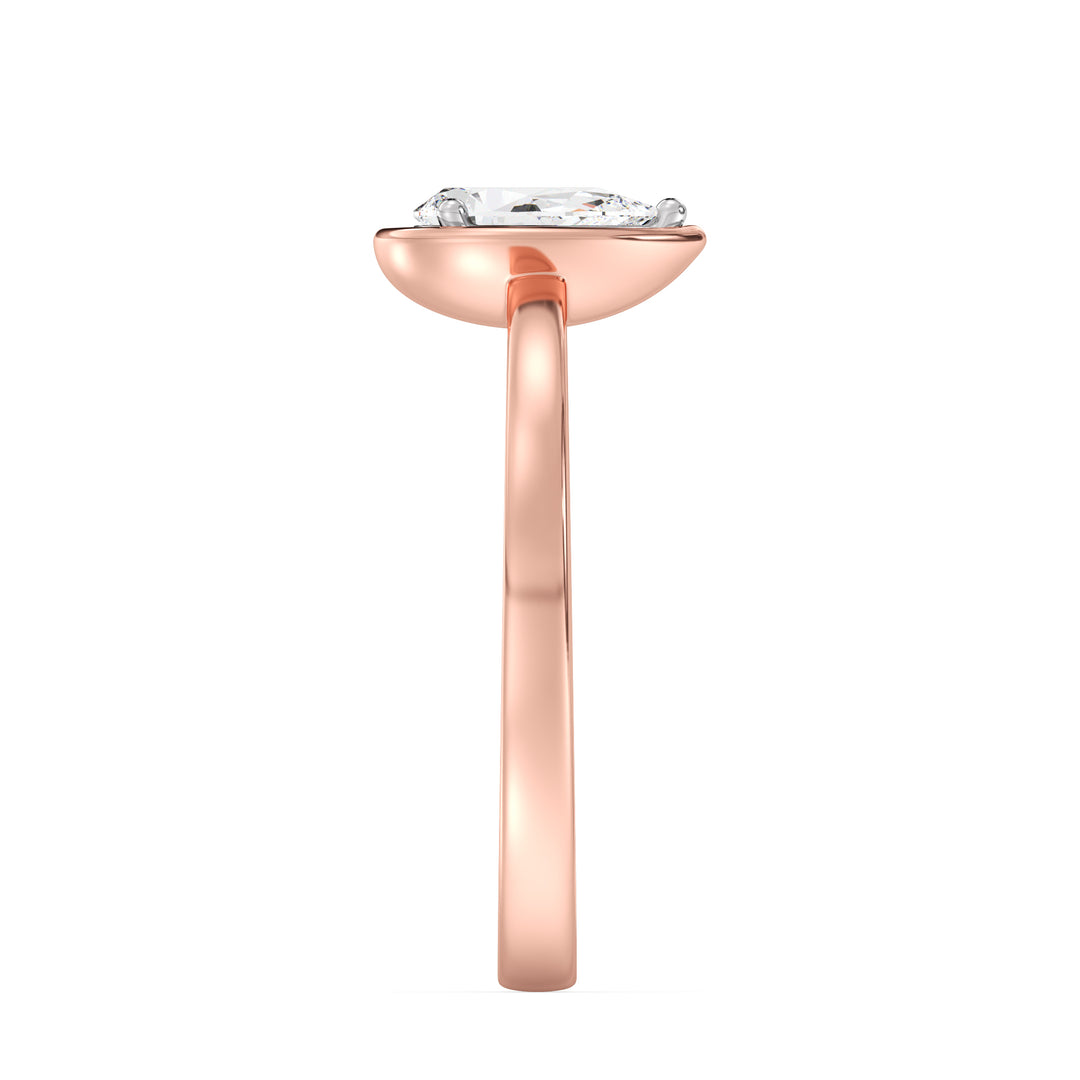 0.50 ct Pear-cut Solitaire Ring