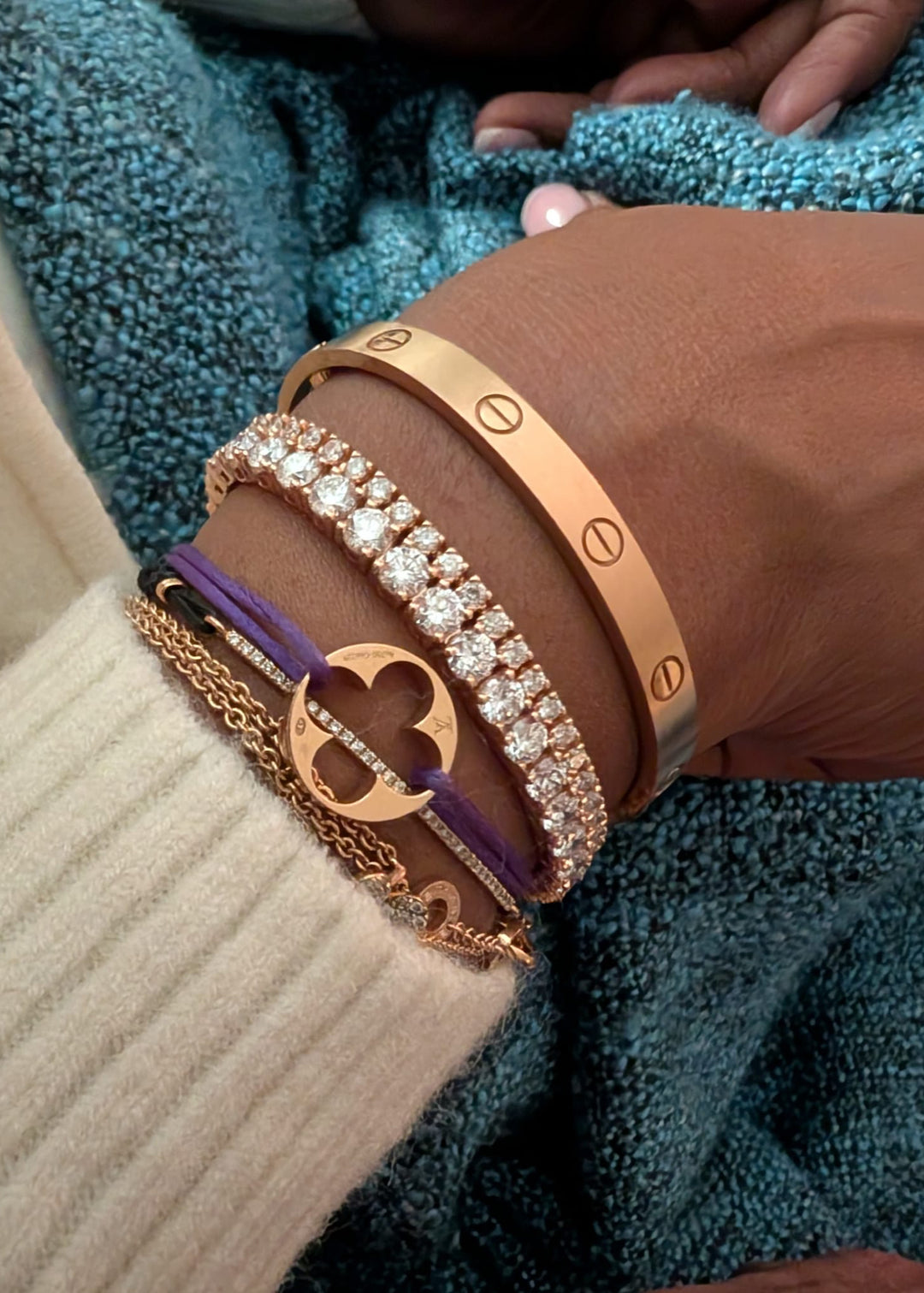 Round Cut Lab Grown Diamond Tennis Bracelet – 0.30 Ct Each