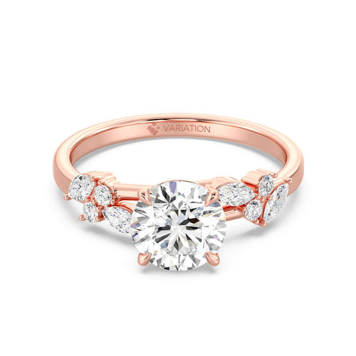 Round Engagement Ring