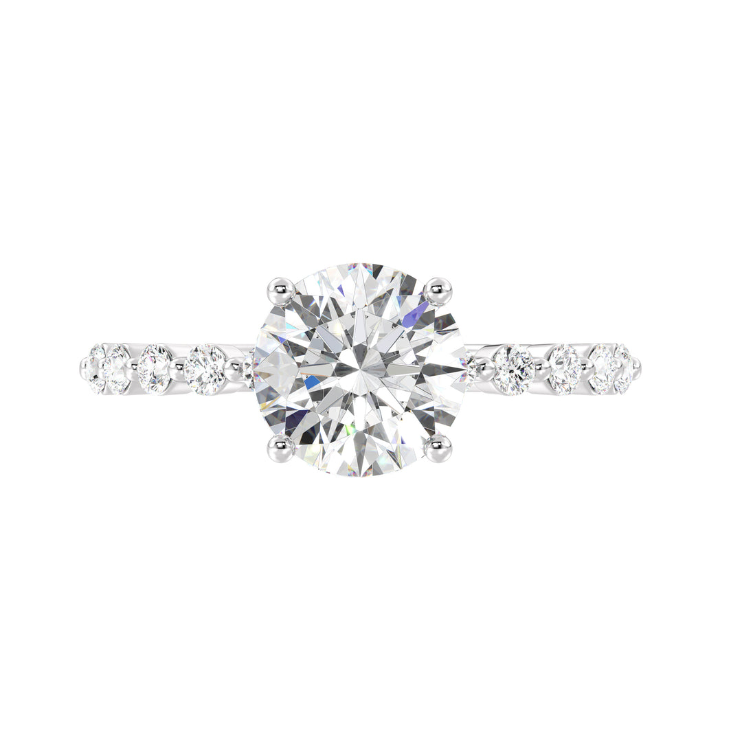 Round Engagement Ring