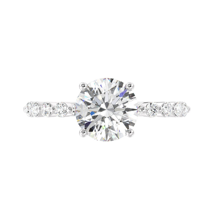 Round Engagement Ring