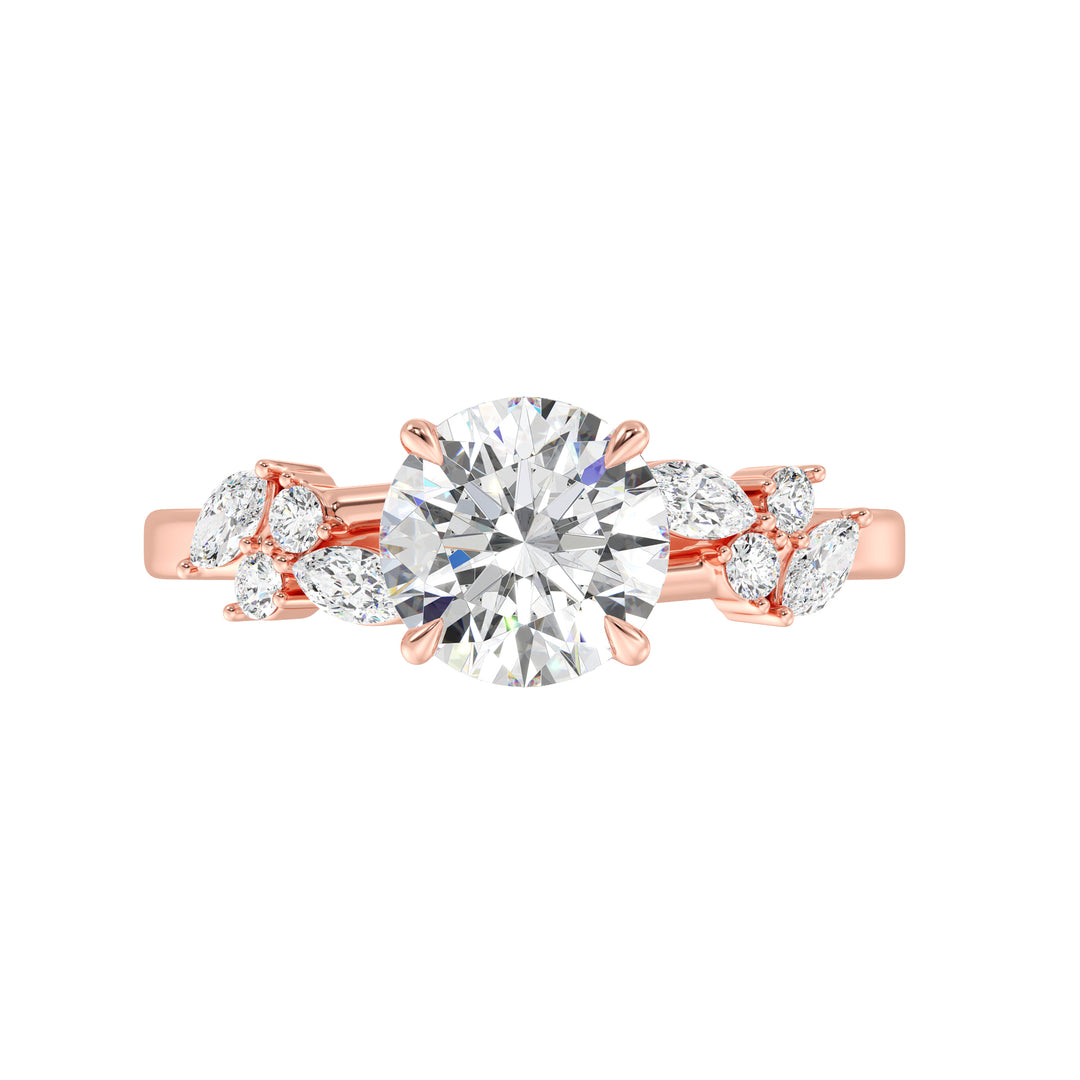 Round Engagement Ring