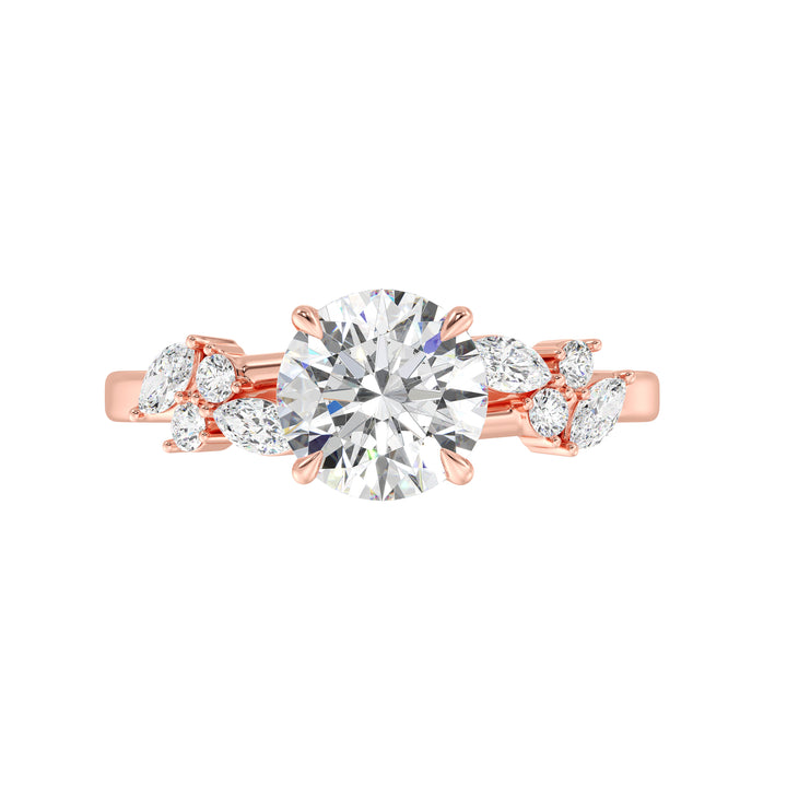 Round Engagement Ring