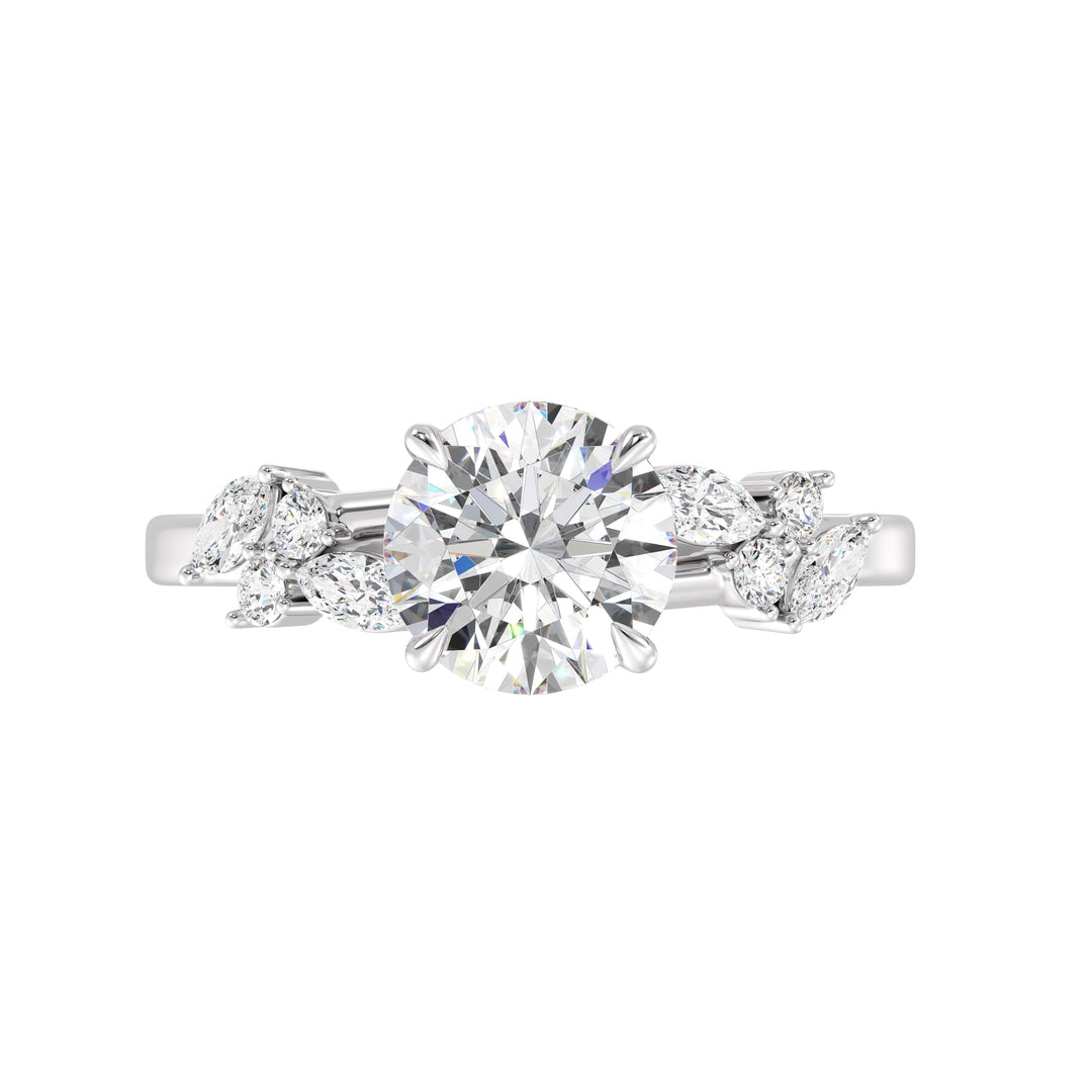 Round Engagement Ring