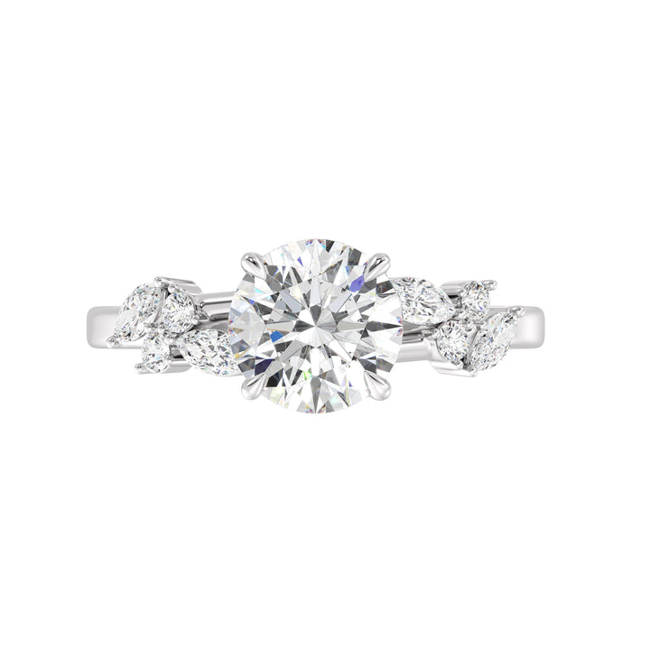 Round Engagement Ring