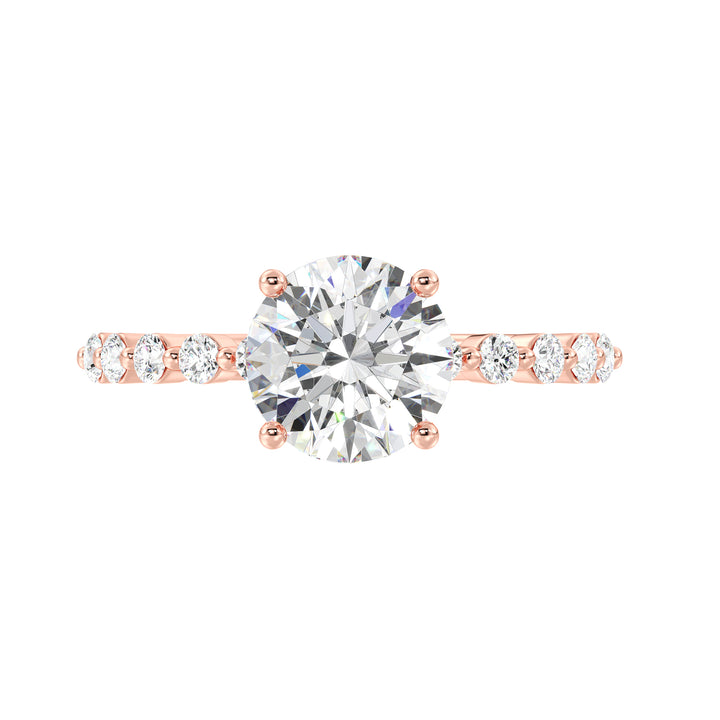 Round Engagement Ring