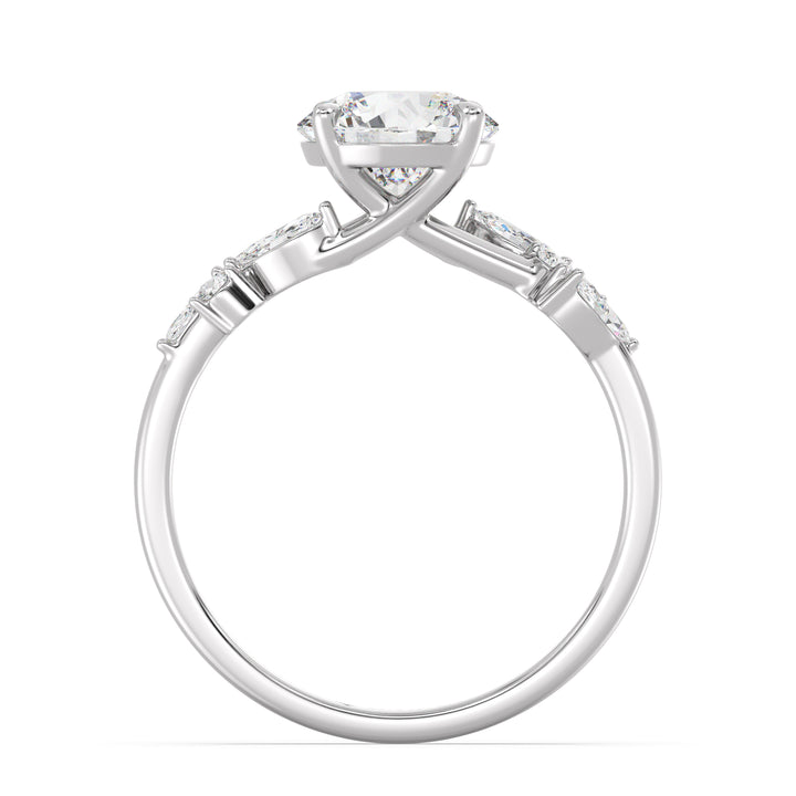 Round Engagement Ring