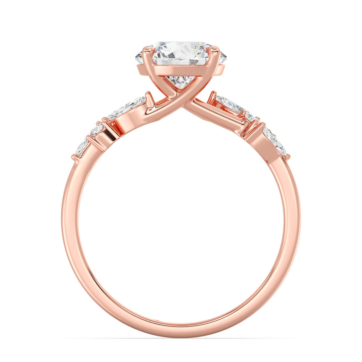 Round Engagement Ring