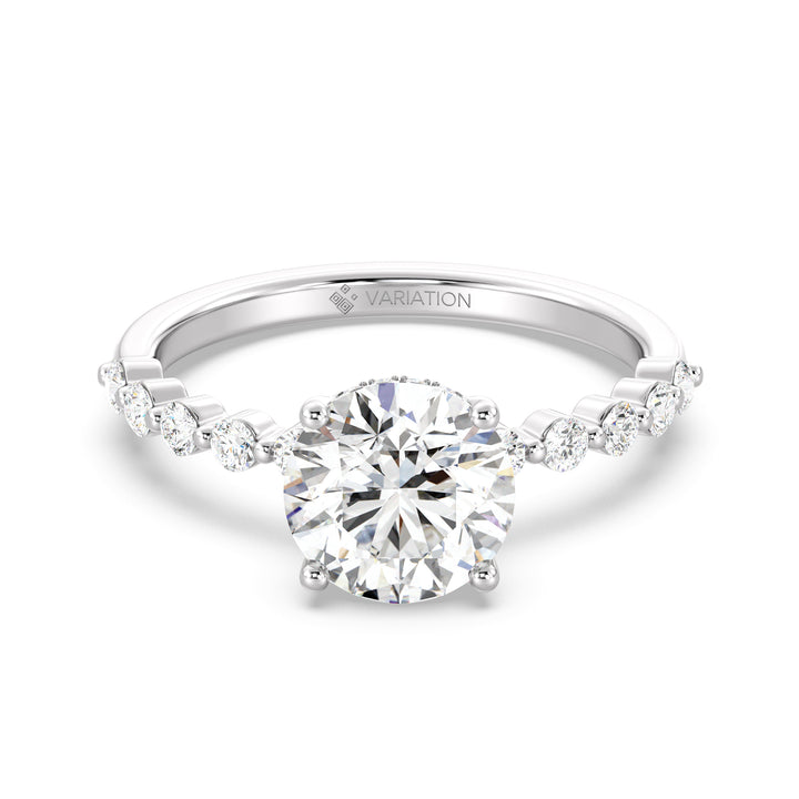 Round Engagement Ring