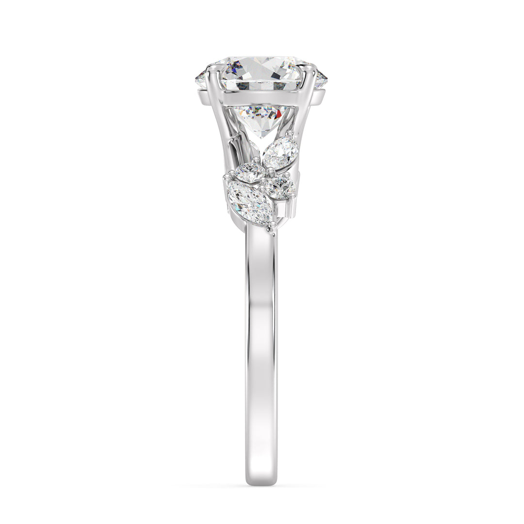 Round Engagement Ring