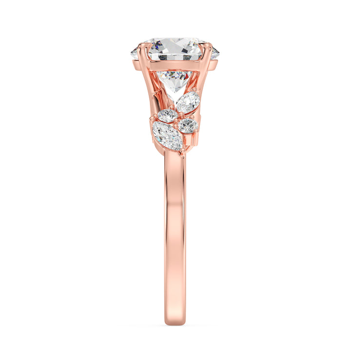 Round Engagement Ring
