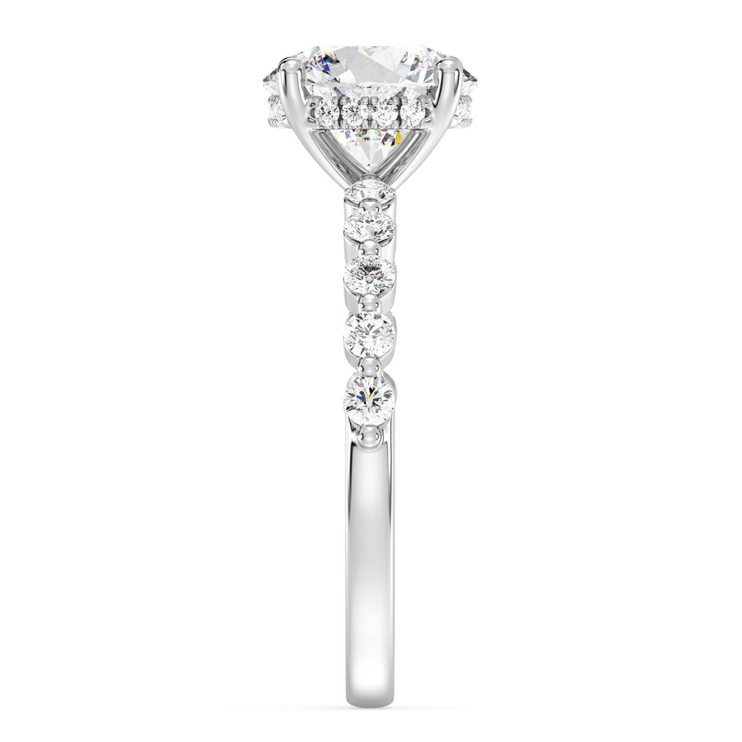 Round Engagement Ring