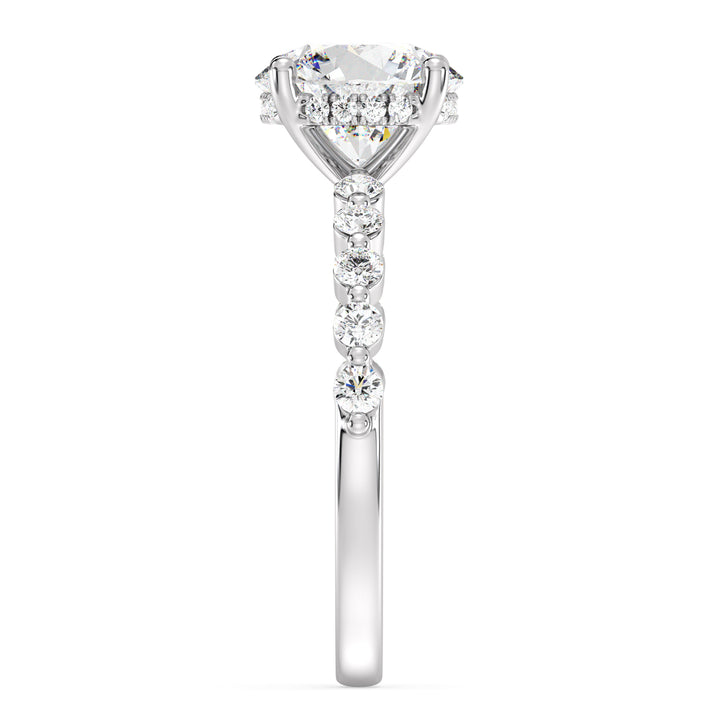 Round Engagement Ring